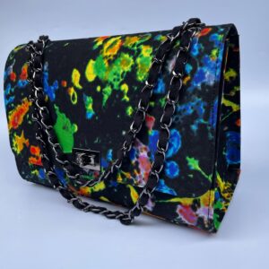 Adeshina Chain Bag with green and blue design